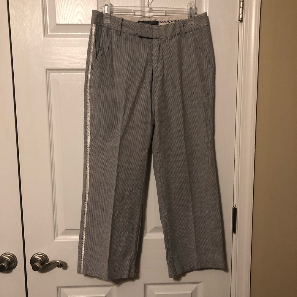 Pinstripe Capri Pants